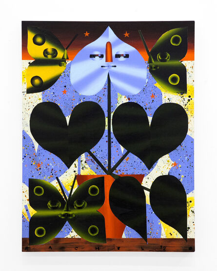 Rachel Hayden, ‘”Potted Anthurium with Three Yellow Butterflies”’, 2020