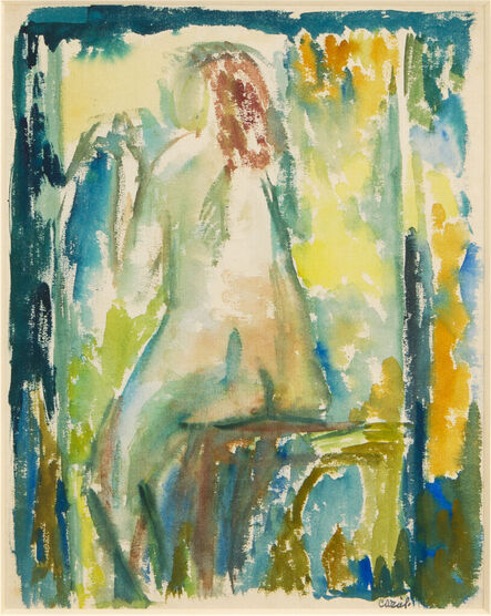 Caziel, ‘WC098 - Seated Nude’, c. 1936
