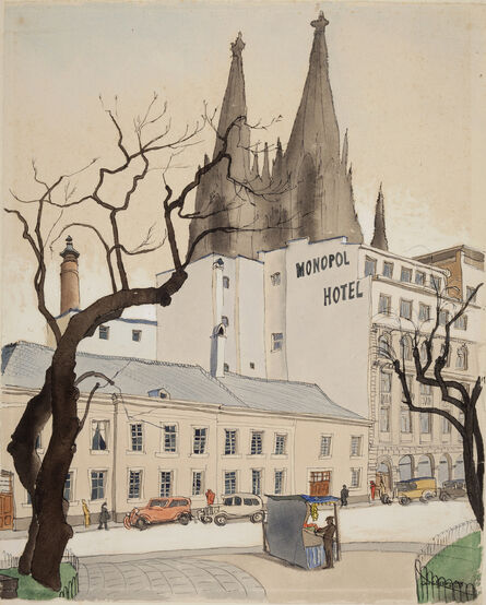 Carl Grossberg, ‘View on the Wallraf-Richartz-Museum, Cologne’, 1935