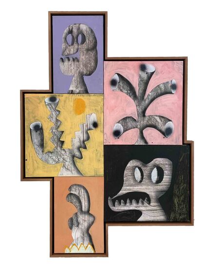 József Csató, ‘Kinky collection with skulls, corals and a hand’, 2022