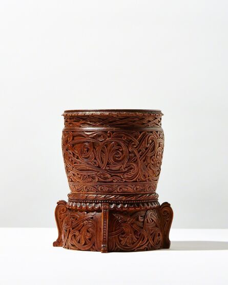 Lars Kinsarvik, ‘Carved Wooden Vase’, ca. 1900