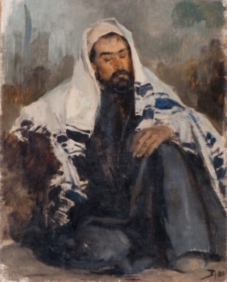 Vassily Dmitrievich Polenov, ‘Portrait of Isaac Levitan in Oriental Constume’, 1884