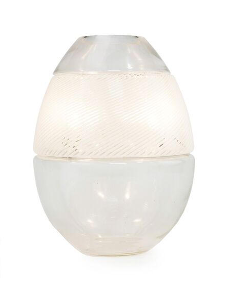 ‘An Italian glass free-form table lamp’