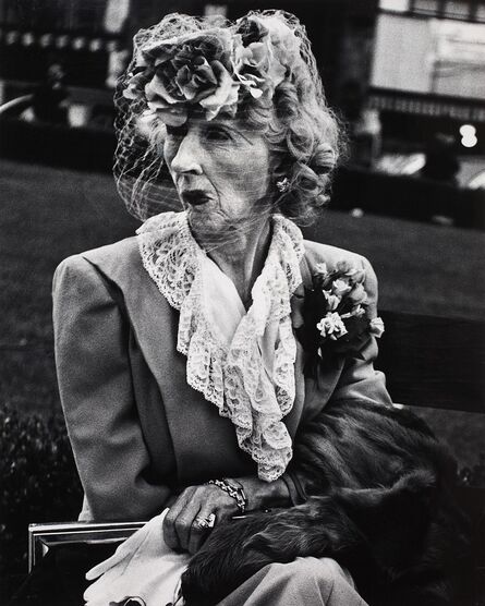Lisette Model, ‘Woman with Veil, New York City, 1949’, Printed 1977