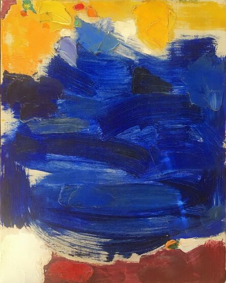 Adeine de la Noe, ‘Untitled Abstract Yellow & Blue’, ca. 1960s