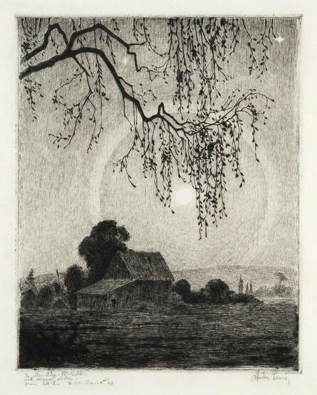 Martin Lewis, ‘Moonlit Farm Scene.’, ca. 1916