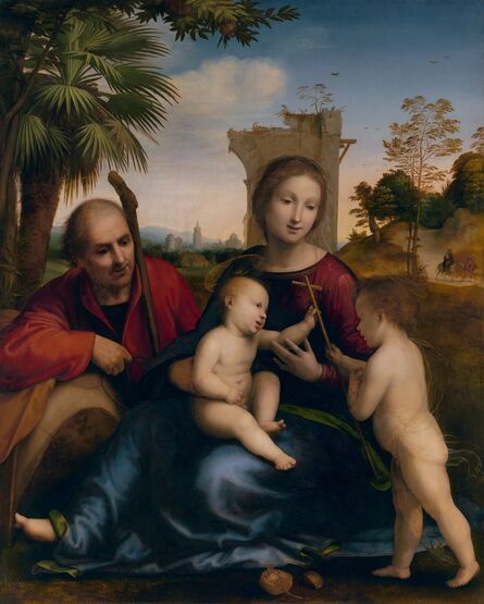 Baccio della Porta, called Fra Bartolommeo, ‘The Rest on the Flight into Egypt with St. John the Baptist’, 1509