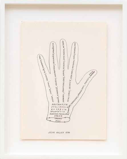 Július Koller, ‘Untitled (Hand)’, 1970