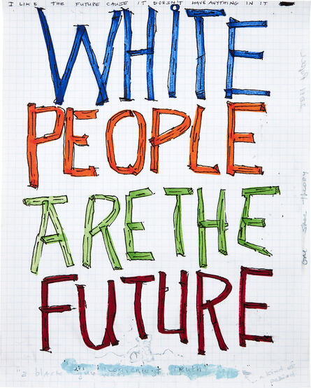 Pope.L, ‘Skin Set Drawing: White People Are The Future’, 2011