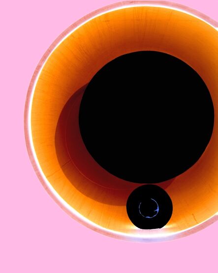 Ola Kolehmainen, ‘Suprematism Nr. 114 Black Circles and Orange Circle with Pink’, 2020