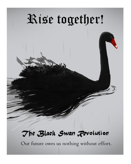 Cody Norris, ‘The Black Swan Revolution (Rise together!)’, 2020