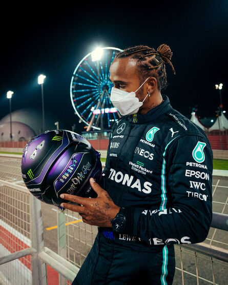 ‘Lewis Hamilton 2021 Race Used Signed Suit’, 2021