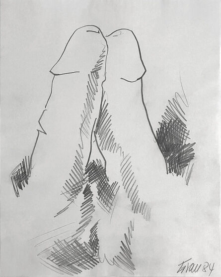 Enrique Grau, ‘Untitled, Nude drawing on paper’, 1984