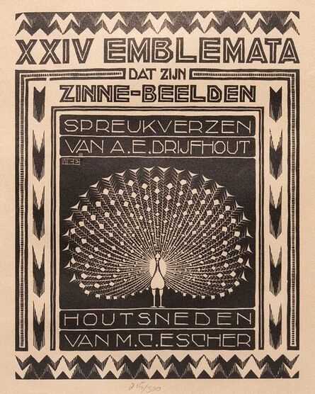 M. C. Escher, ‘First title page, from Emblemata’, ca. 1932