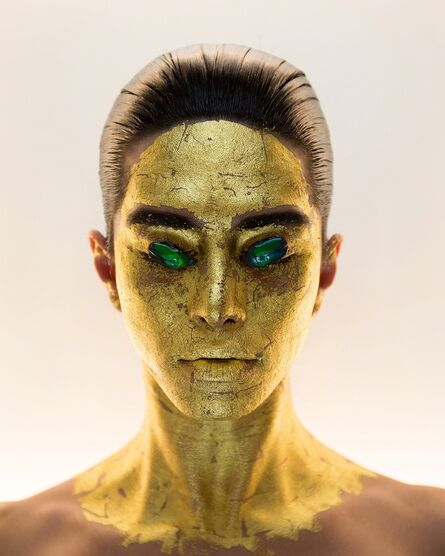 Martine Gutierrez, ‘Masking, 24k Gold Mask, p46 from Indigenous Woman’, 2018