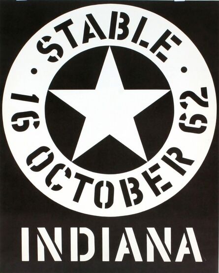Robert Indiana, ‘Stable Gallery October 1962 (Hand Signed & Inscribed)’, 1962