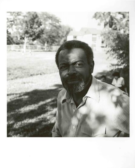Allen Ginsberg, ‘Poet Amiri Baraka (LeRoi Jones) at picnic outside Naropa Institute, August’, 1985
