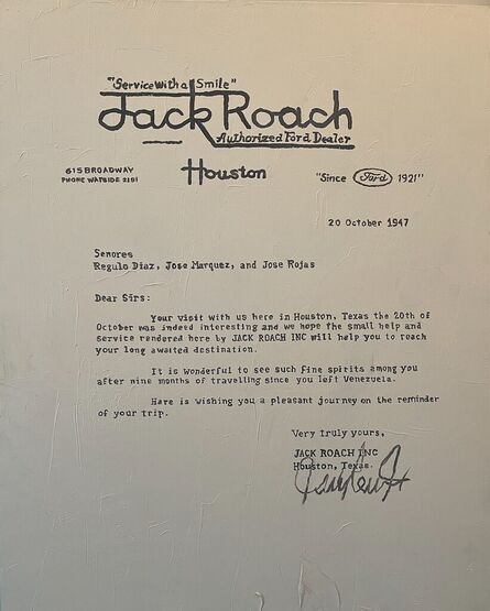 Christian Vinck, ‘Letter Jack Roach, Houston, Texas’, 2023