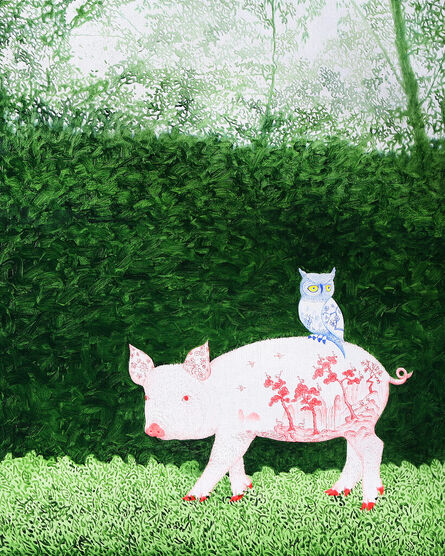 Woo-lim Lee, ‘A scene with a pig’, 2023