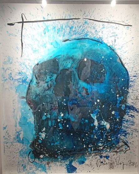 Philippe Pasqua, ‘Blue skull’, 2016