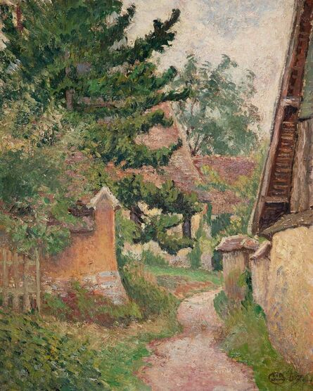 Lucien Pissarro, ‘La Sente de l'Eglise, Bazincourt’, 1907