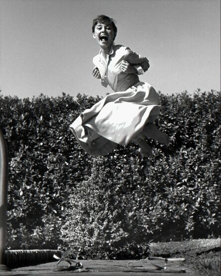 Philippe Halsman, ‘Audrey Hepburn, jump series / Vintage Print ’, 1955