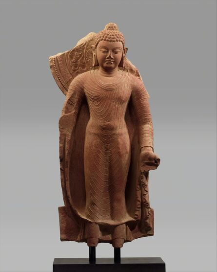 Unknown Indian, ‘Standing Buddha Offering Protection’, late 5th century