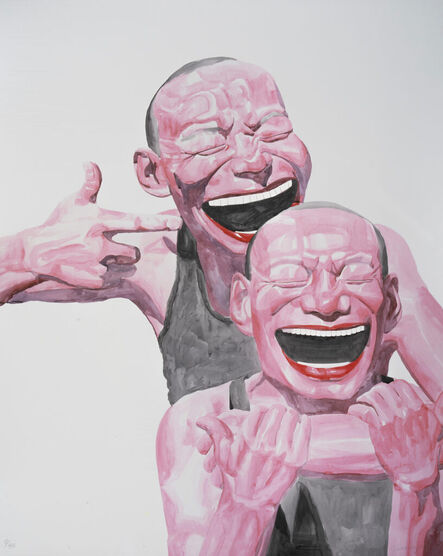 Yue Minjun, ‘Smile and the World Smiles With You (Smile-ism No. 14)’, 2006