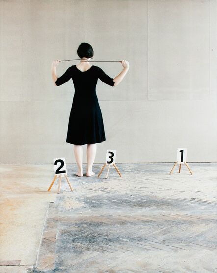Nadja Bournonville, ‘Some Marks, A Square, and a Figure (triptych part 3/3)’, 2012