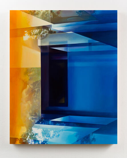 Patti Oleon, ‘LA Apartment Lobby (Yellow and Blue)’, 2019
