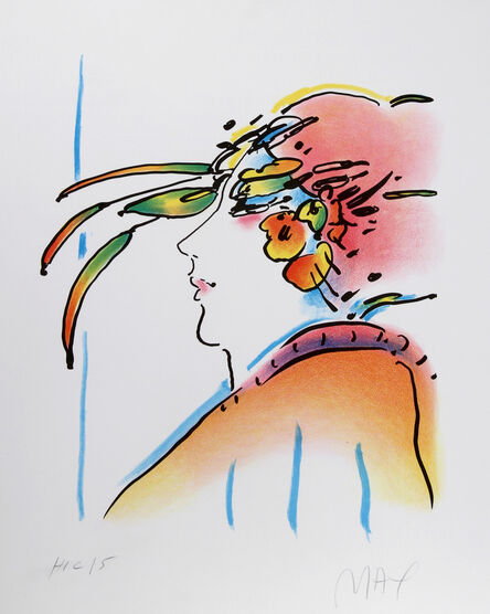 Peter Max, ‘Lady with Feathers’, 1980