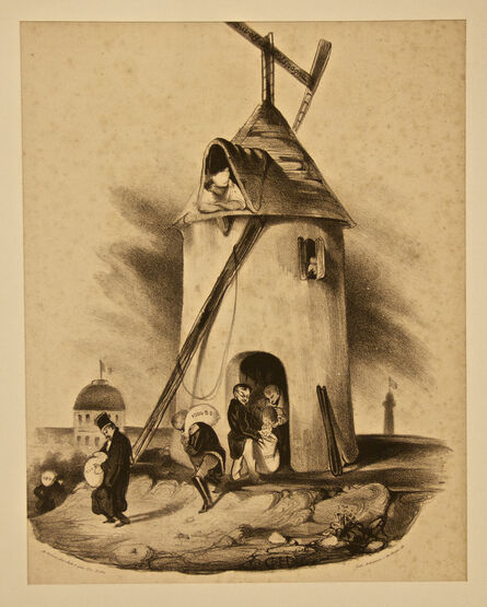 Honoré Daumier, ‘Le Moulin du Télégraphe (Nouvelles d'Espagne)’, ca. 19830