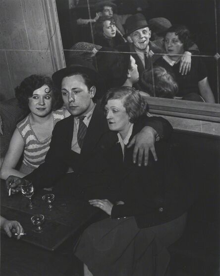Brassaï, ‘Groupe Joyeux au bal musette des Quatre Saisons, rue de Lappe, Paris, France’, ca. 1932