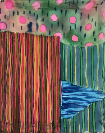 Lauren Luloff, ‘Pink Dots and Stripes (Soft)’, 2021