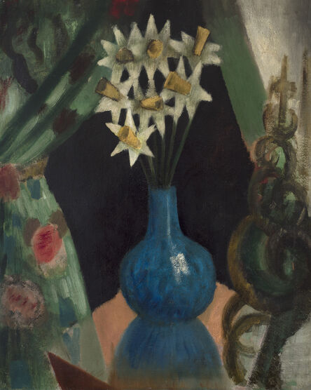 Mark Gertler, ‘Daffodils in a Blue Bottle’, 1916