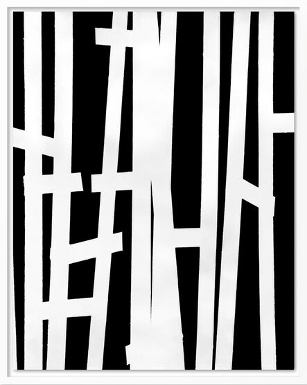 William Klein, ‘Thick vertical lines on black, Paris’, 1953