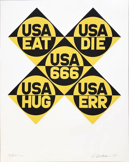 Robert Indiana, ‘Decade (USA 666)’, 1971