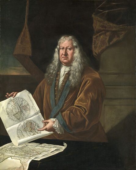 Giulio Pignatti, ‘Portrait of a Cartographer’, 1712