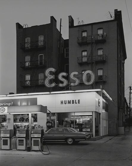 George Tice, ‘Esso Station and Apartment House, Hoboken, NJ’, 1972