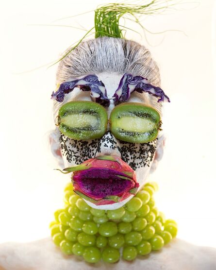 Martine Gutierrez, ‘Masking, Green-Grape Mask, p51 from Indigenous Woman’, 2018