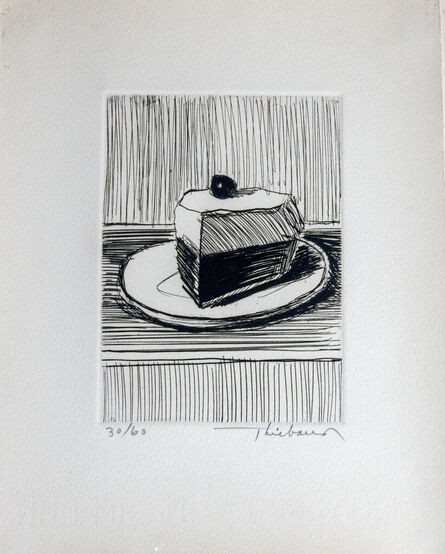 Wayne Thiebaud, ‘Etching of a Piece of Cake’, 1964