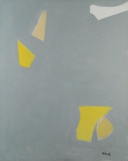 Louis Ribak, ‘Grey, White and Yellow Geometric’, c.1960's