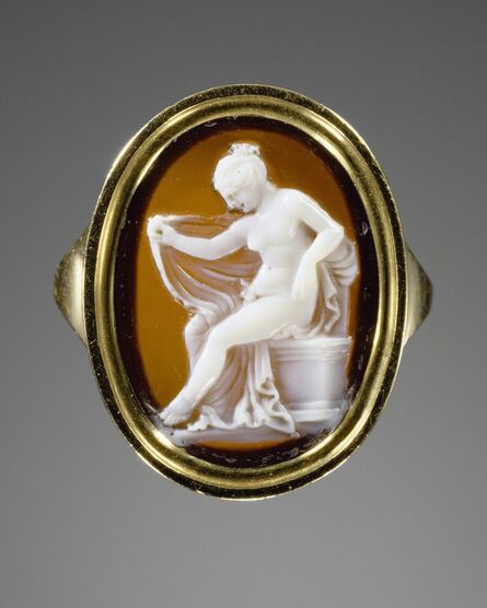 ‘Cameo set into a ring [Hermaphrodite]’, gem 150 -100 BCE
