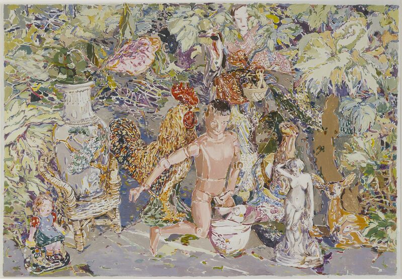 Viola Frey, ‘China Goddess Painting’, 1975, Painting, Acrylic on canvas, Artists' Legacy Foundation