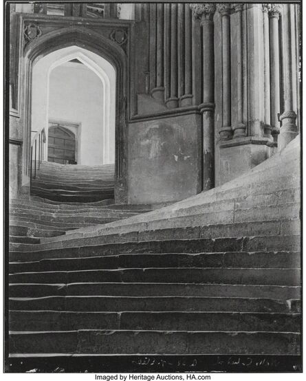 Frederick Henry Evans, ‘A Sea of Steps, Wells Cathedral, Steps to Chapter House’, 1903