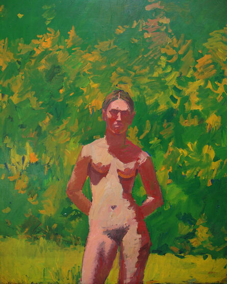Eugene Leake, ‘Red Nude with Green Background’, ca. 1963