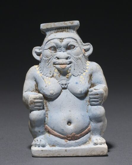 Egypt, Late Period, Dynasties 26, ‘Cosmetic Jar in the Form of the God Bes’, 664-525 BC