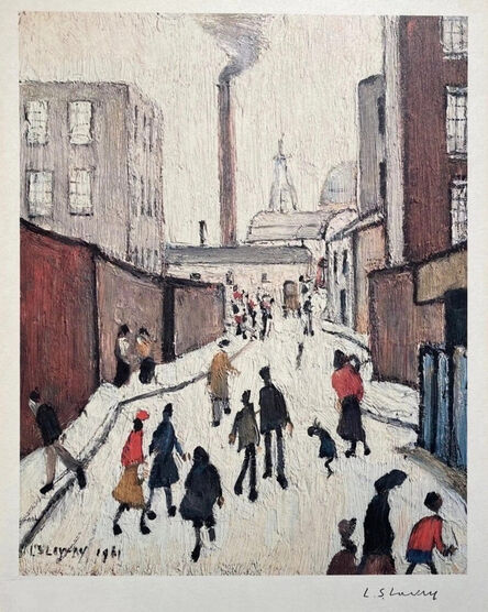 Laurence Stephen Lowry, ‘Street Scene’, 1961