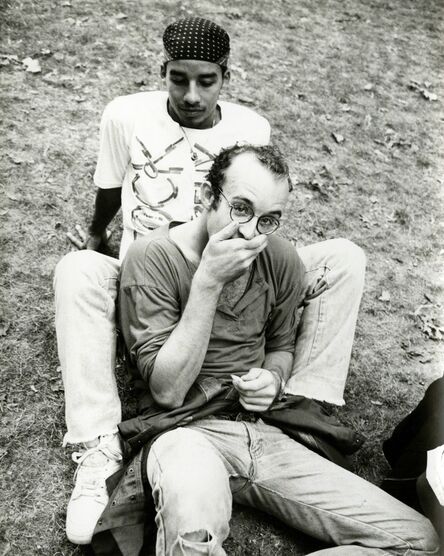 Andy Warhol, ‘Photograph of Keith Haring & Juan Rivera in the Park’, 1986