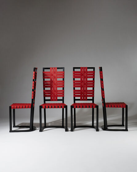 Axel Einar Hjorth, ‘Set of four chairs "Futurum"’, 1928